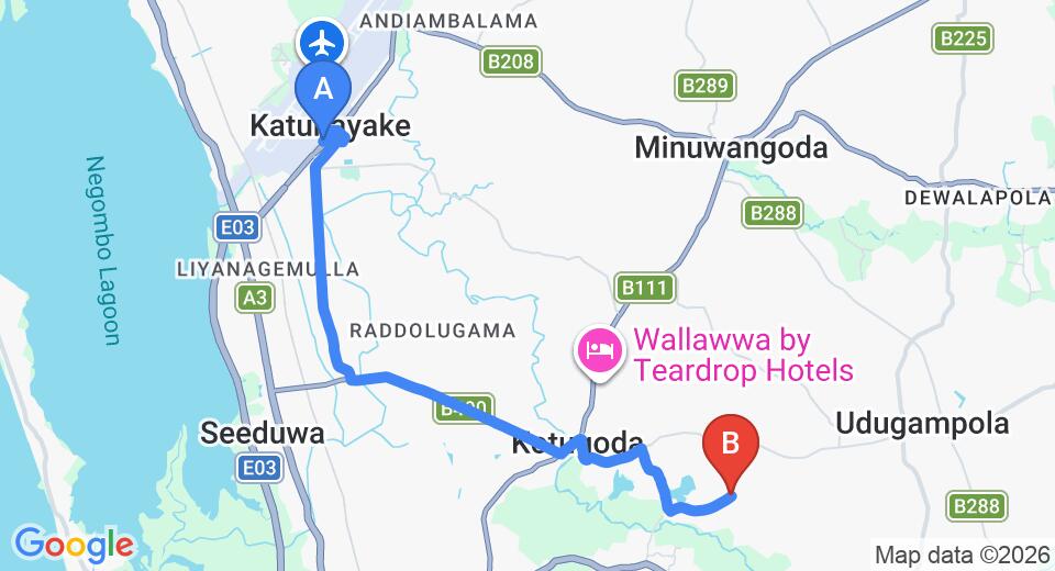 Colombo (CMB) Airport to Madelgamuwa City Private Transfer