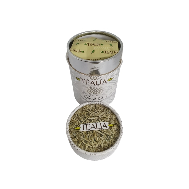 Tealia Silver Tips Canister (50g)