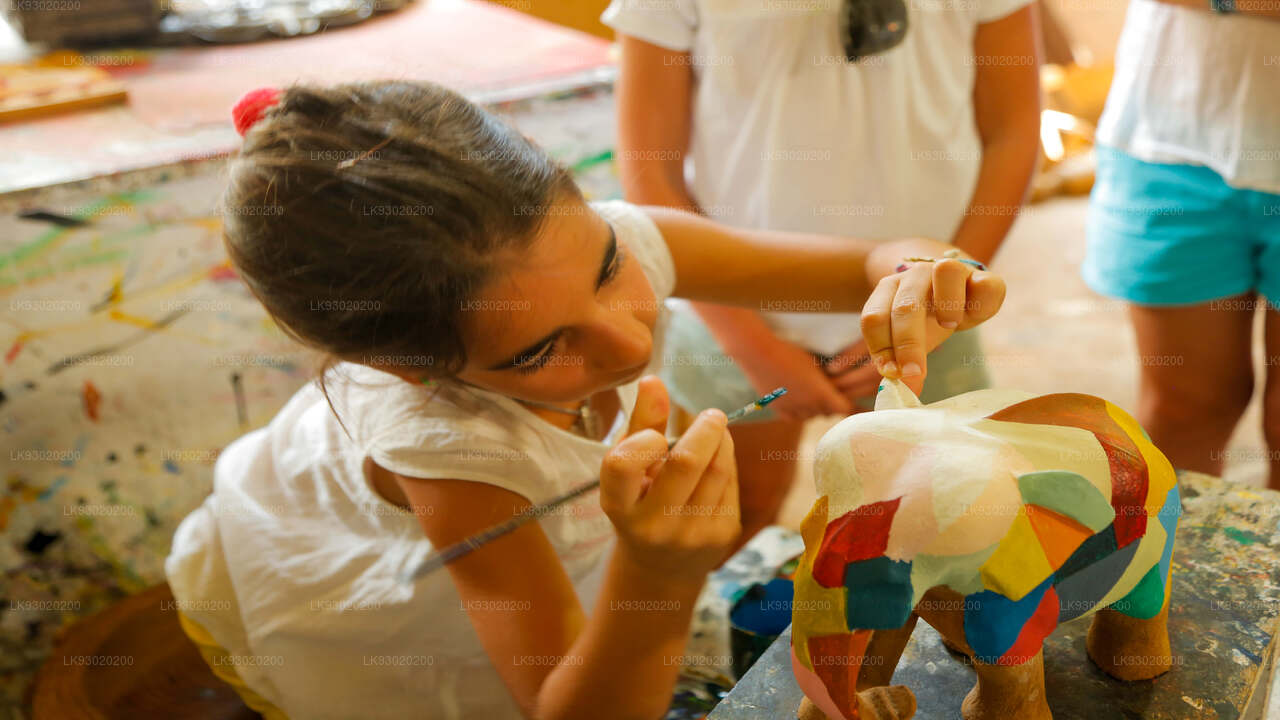 Wood Carving and Painting Experience from Kandy City