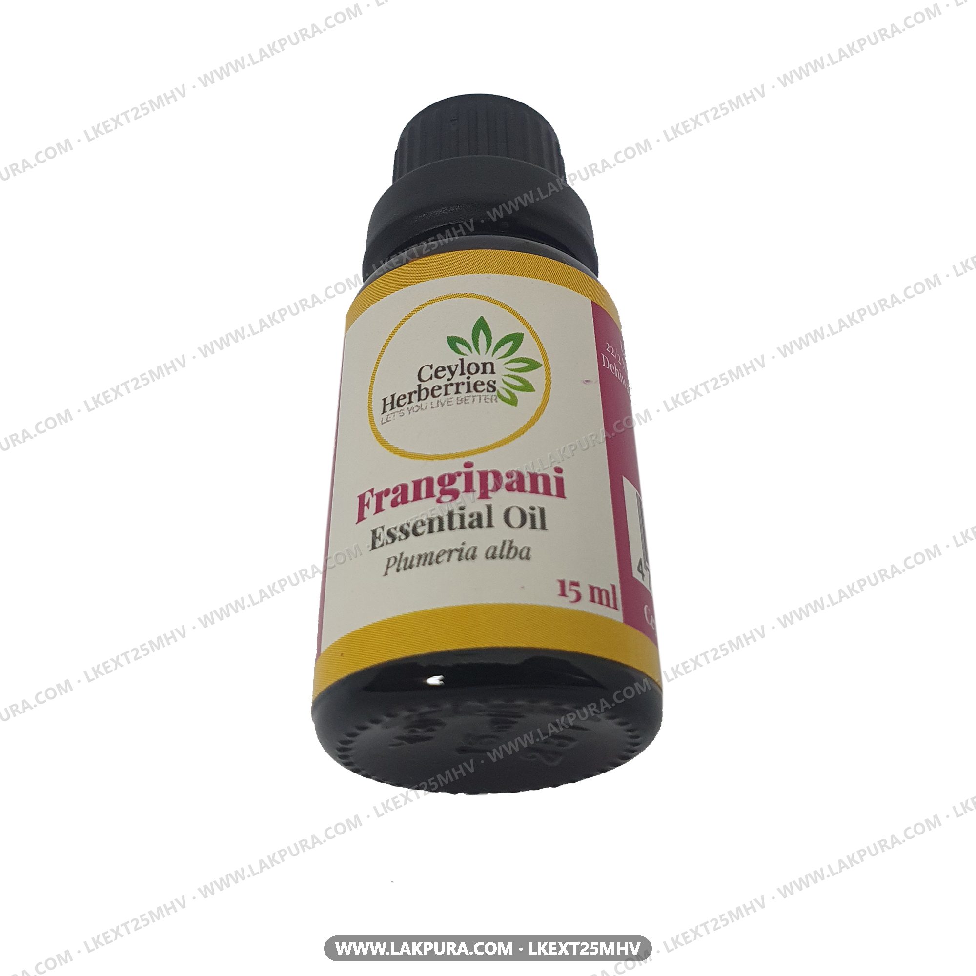 Ceylon Herberries Frangipani Essential oil (Plumeria alba) 15ml
