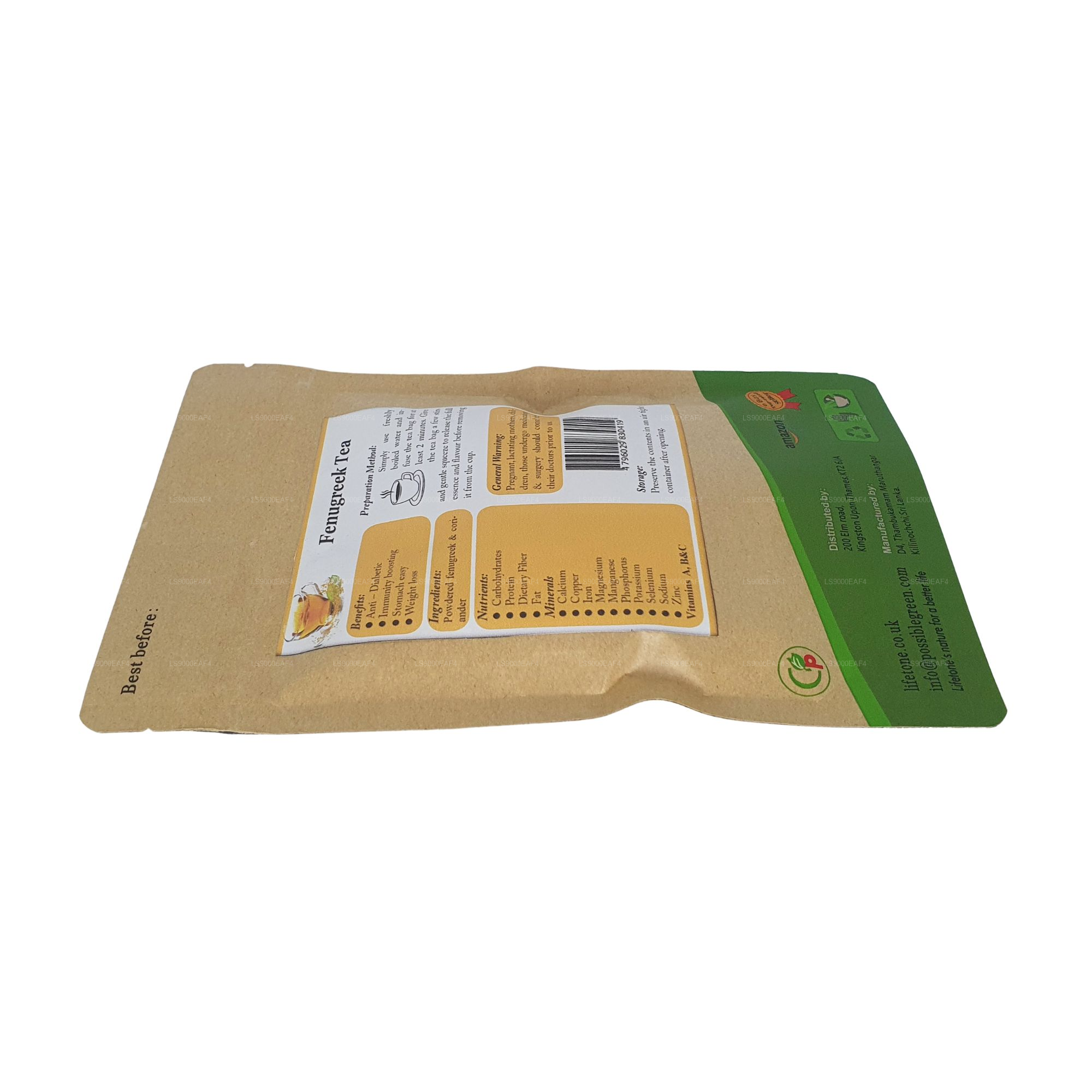 Lifetone Fenugreek Tea (40g) 20 Tea Bags
