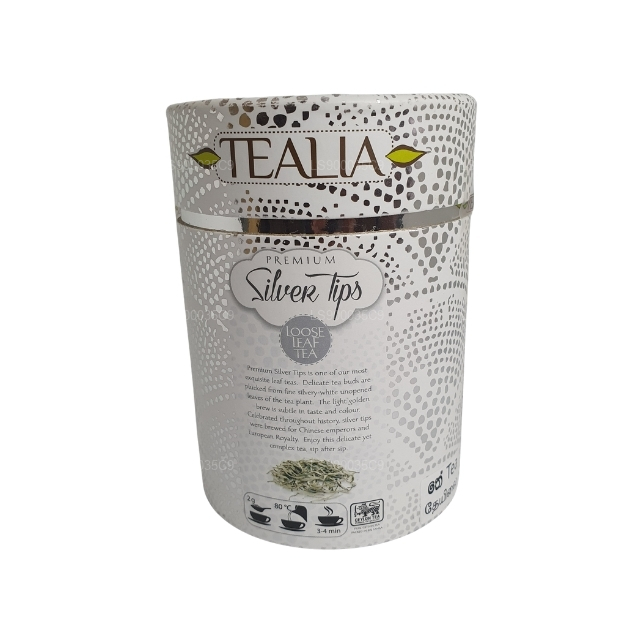 Tealia Silver Tips Canister (50g)