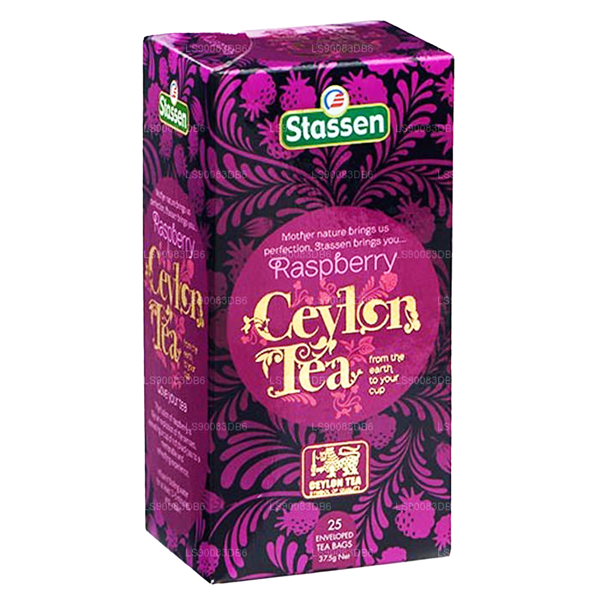 Stassen Raspberry Tea (37.5g) 25 Tea Bags Pack Of 4