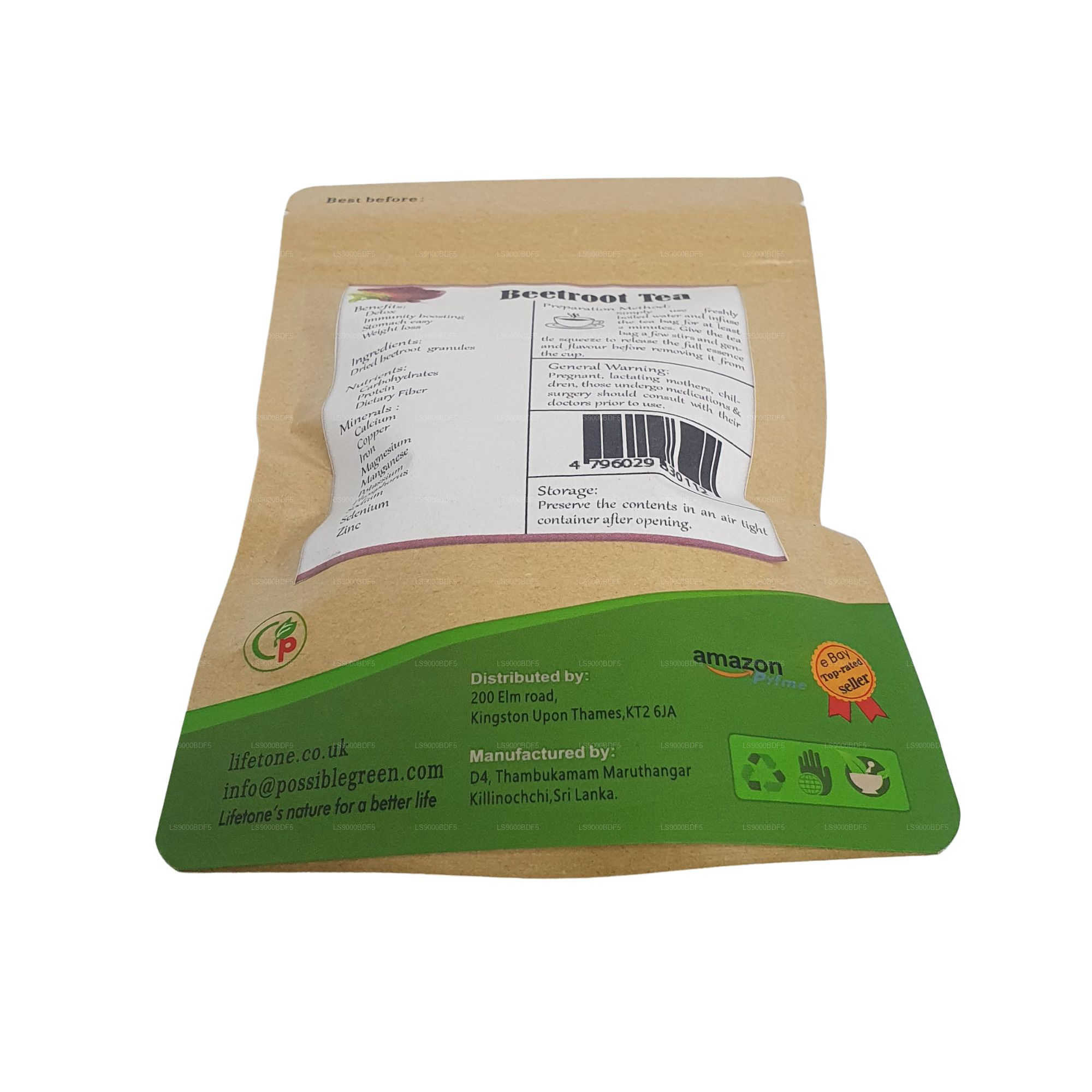 Lifetone Beetroot Tea (40g) 20 Tea Bags