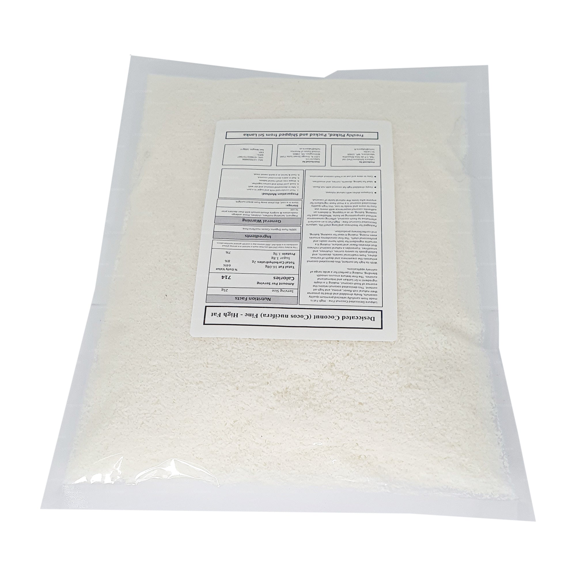 Lakpura® Desiccated Coconut Fine - High Fat (500g)