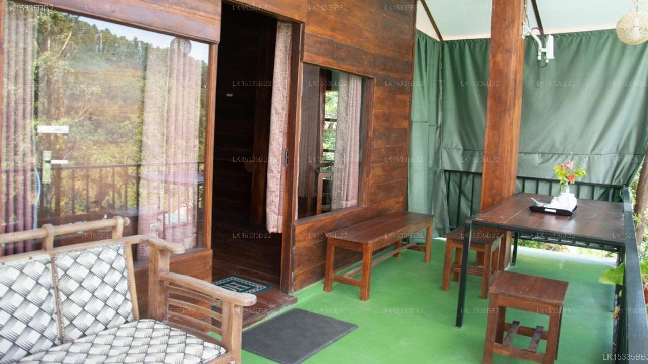 View arch wood cabin