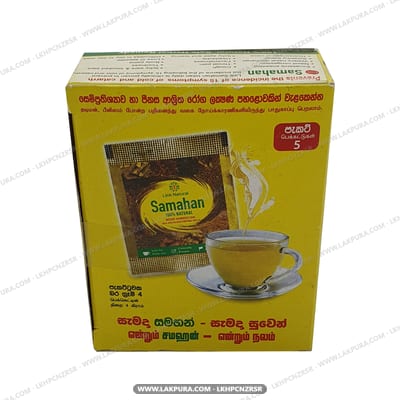 Link Samahan - front of box showing tea sachet and brewed cup