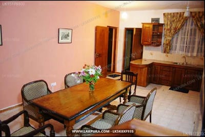 Ranmin Lodge - dining room with wooden table, chairs and cabinet furniture