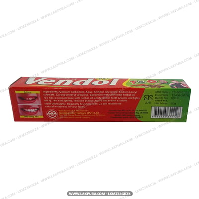 Vendol T and G Toothpaste